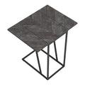 Rustic Grey And Sandy Black Rectangle Accent Table Grey Gray Primary Living Space Industrial Tabeltop Rectangular Coffee & End Tables Metal Sled