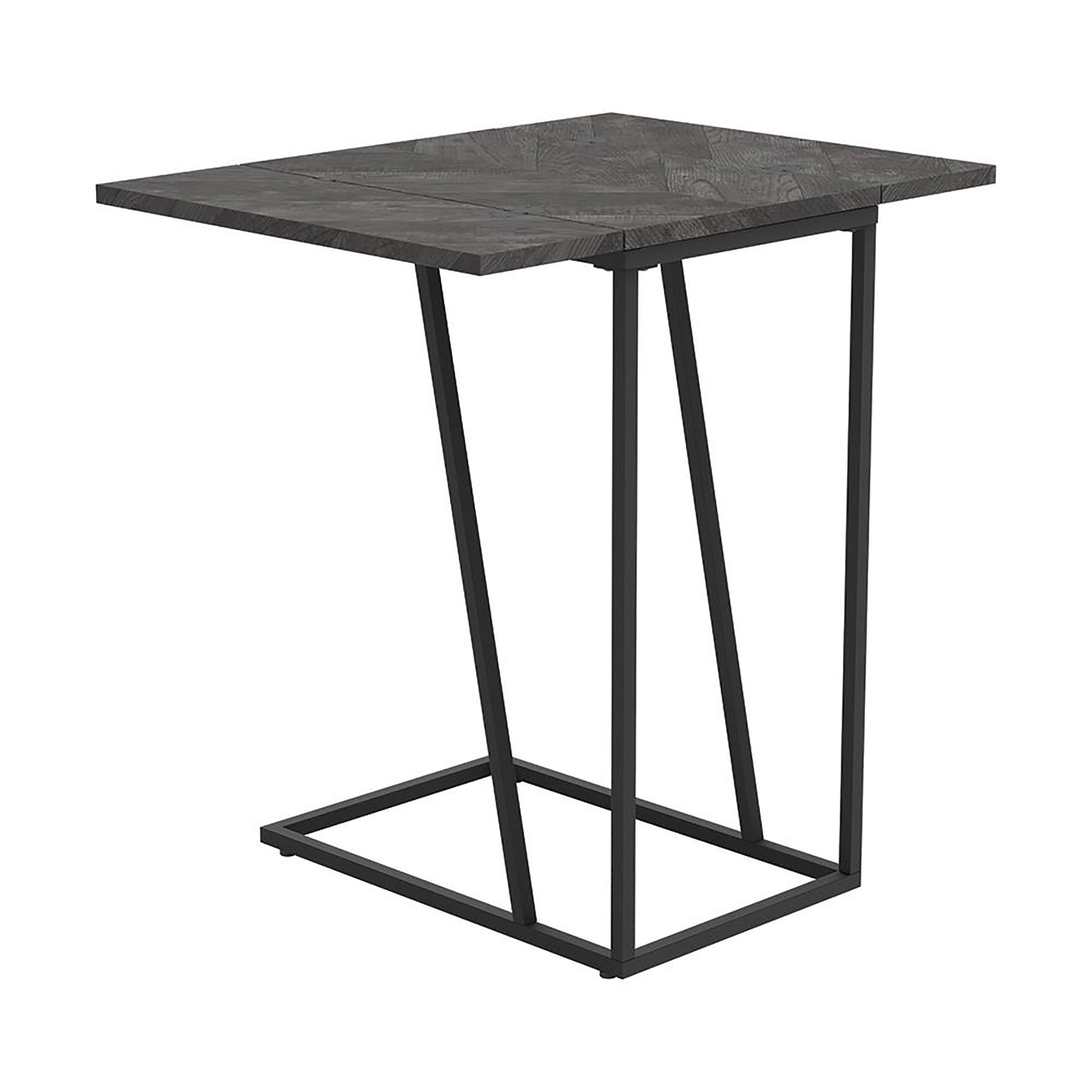 Rustic Grey And Sandy Black Rectangle Accent Table Grey Gray Primary Living Space Industrial Tabeltop Rectangular Coffee & End Tables Metal Sled