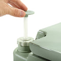 5 Gallon Portable Toilet, Flush Potty, Travel Camping Outdoor Green Hdpe