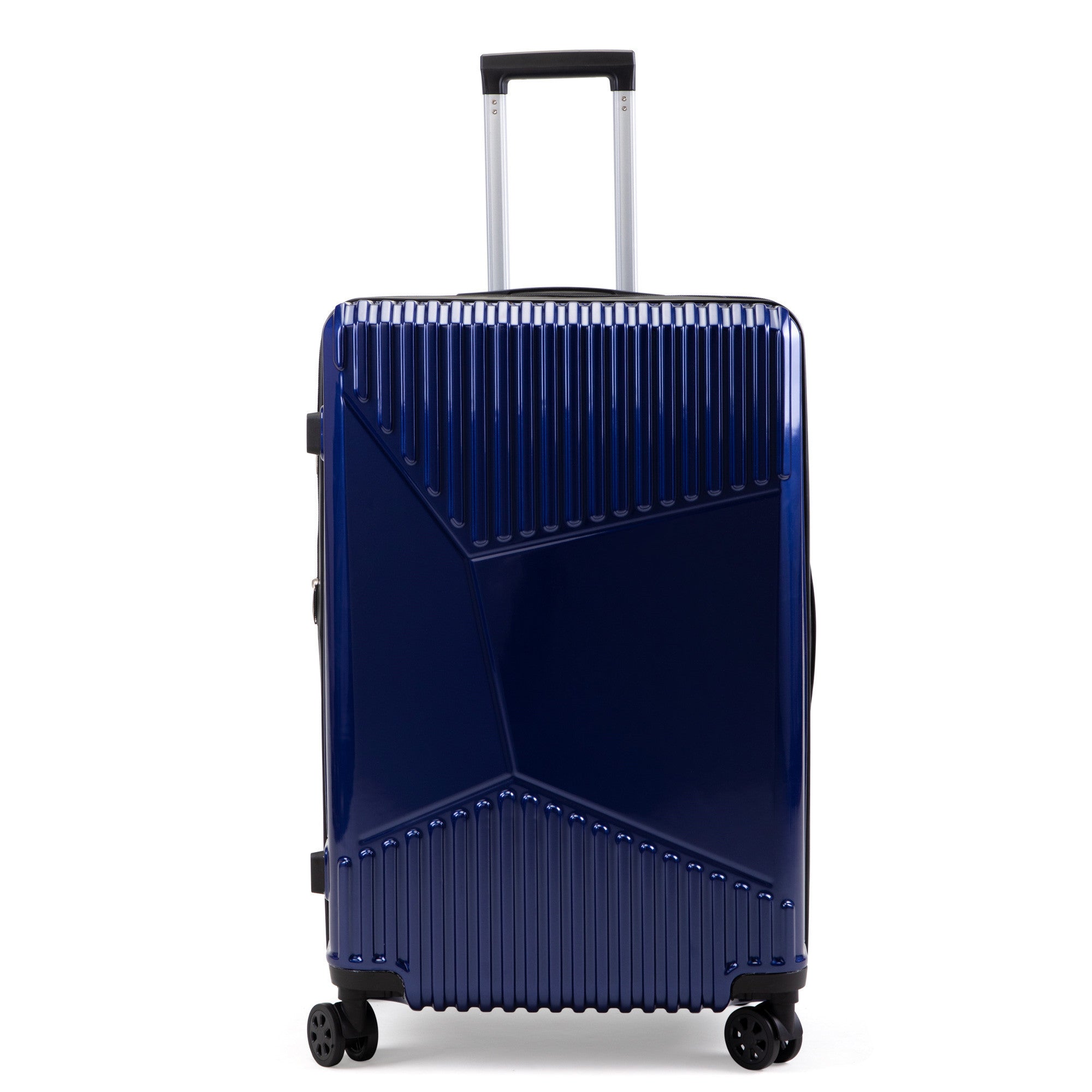 3 Pieces Travel Luggage Set Includes 20 Inches, 24 blue-abs+pc