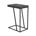 Rustic Grey And Sandy Black Rectangle Accent Table Grey Gray Primary Living Space Industrial Tabeltop Rectangular Coffee & End Tables Metal Sled