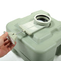 5 Gallon Portable Toilet, Flush Potty, Travel Camping Outdoor Green Hdpe