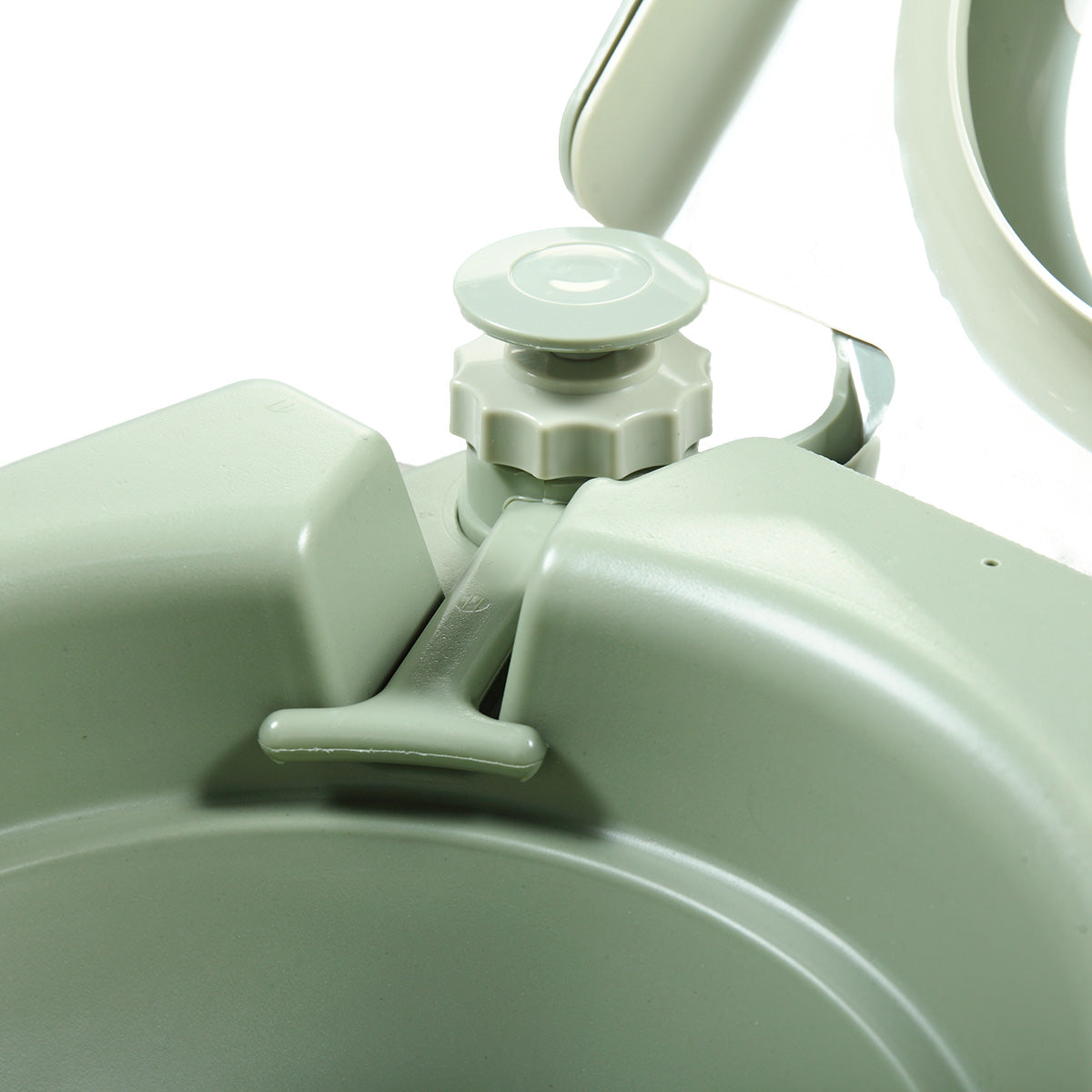 5 Gallon Portable Toilet, Flush Potty, Travel Camping Outdoor Green Hdpe