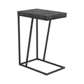 Rustic Grey And Sandy Black Rectangle Accent Table Grey Gray Primary Living Space Industrial Tabeltop Rectangular Coffee & End Tables Metal Sled