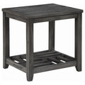 Grey Rectangular End Table Grey Gray Primary Living Space Transitional Tabeltop Pine Rectangular Shelves Coffee & End Tables Wood