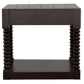 Coffee Bean 1 Drawer End Table Brown Primary Living Space Traditional Rectangular Drawers Coffee & End Tables Wood