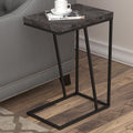 Rustic Grey And Sandy Black Rectangle Accent Table Grey Gray Primary Living Space Industrial Tabeltop Rectangular Coffee & End Tables Metal Sled