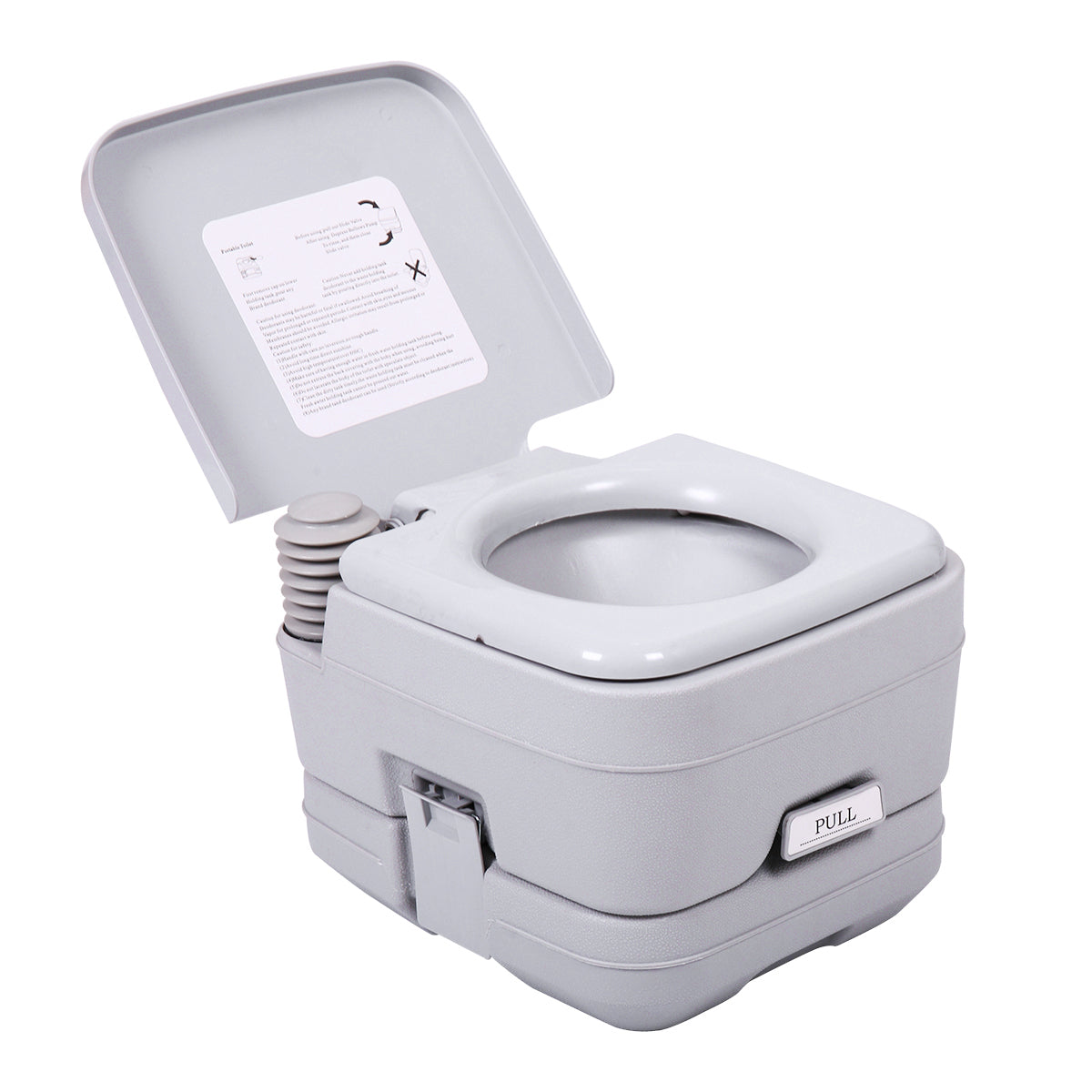 Lightweight Portable Toilet, 2.6 Gallon Flushable