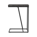 Rustic Grey And Sandy Black Rectangle Accent Table Grey Gray Primary Living Space Industrial Tabeltop Rectangular Coffee & End Tables Metal Sled