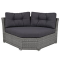 Patio Furniture Set Outdoor Furniture Daybed Rattan Sectional Furniture Set Patio Seating Group With Cushions And Center Table For Patio, Lawn, Backyard, Pool, Grey Yes Grey Water Resistant Frame Water Resistant Cushion Garden & Outdoor Sectional Seating