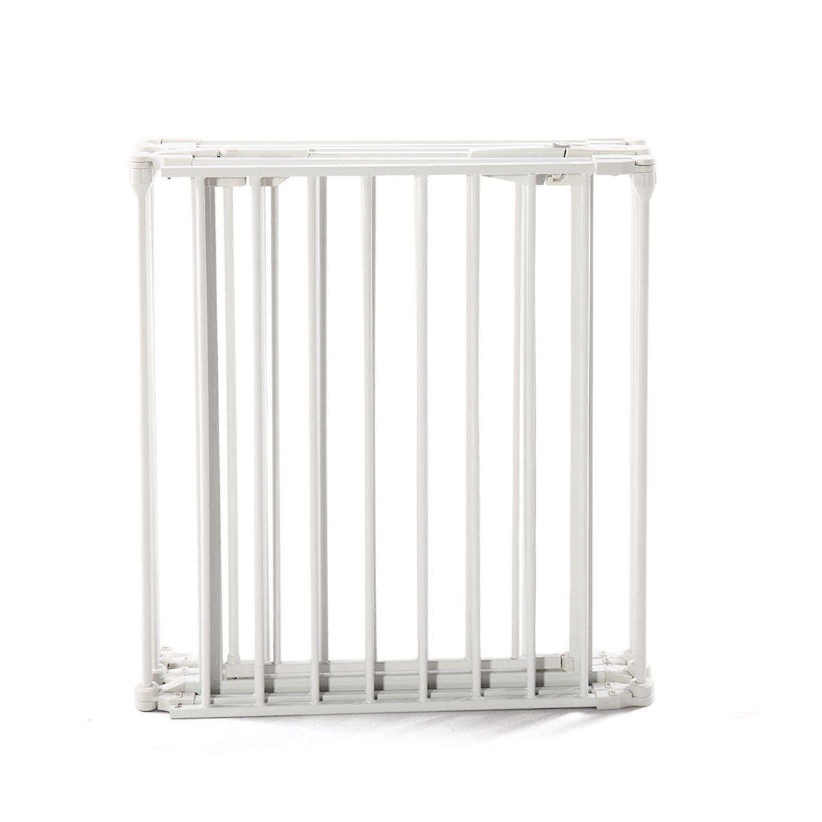 6 Panel Metal Baby Playpen Fireplace Safety Fence W Walk Through Door In 2 Directions, 5 In 1 Extra Wide Barrier Gate For Indoor Baby Pet Christmas Tree, White White Metal
