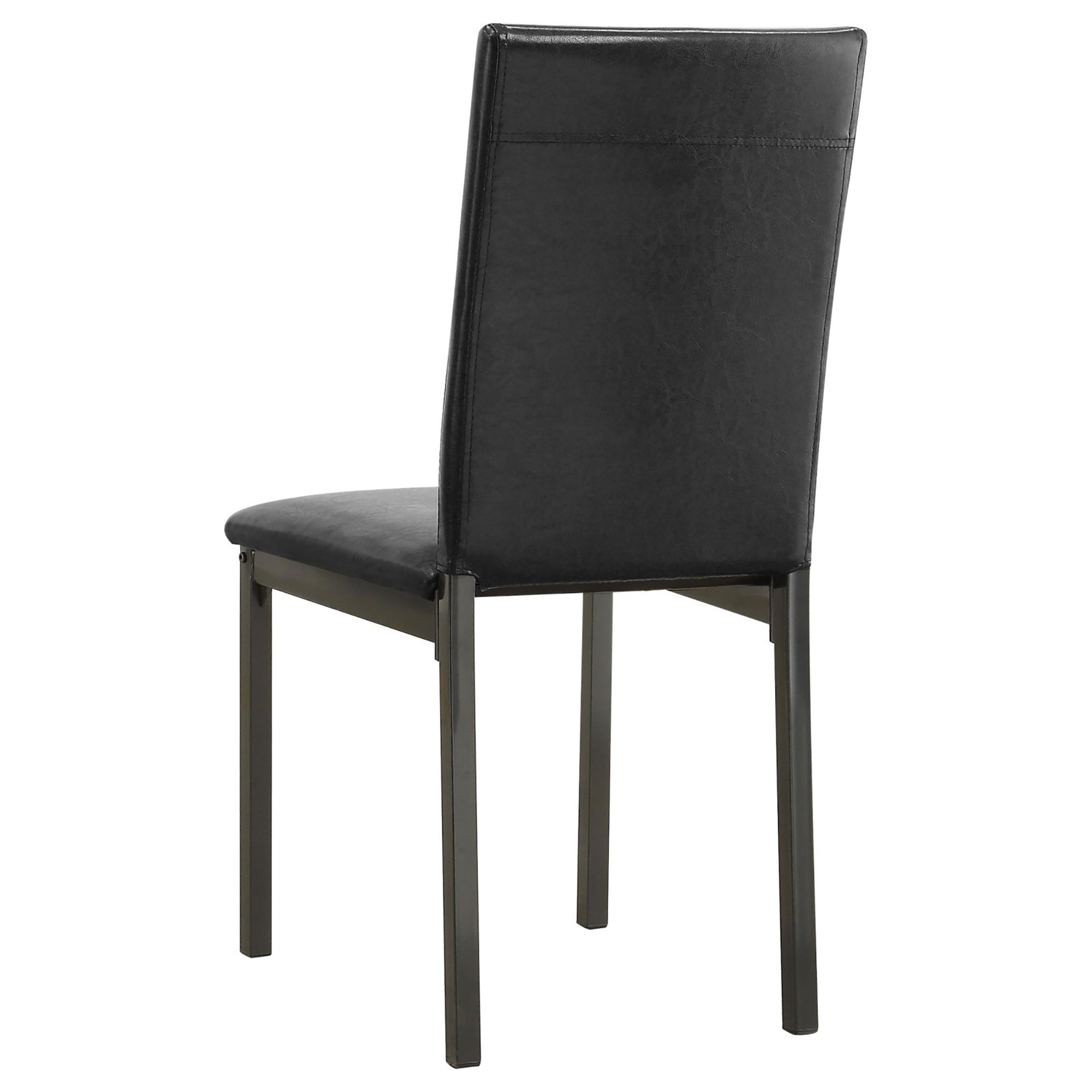 Black and Grey Upholestered Side Chair Set of 2