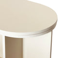 Rotating Storage Cabinet With 2 Doors And 2 Drawers, Suitable For Living Room, Study, And Balcony 1 2 Shelves Beige Mdf