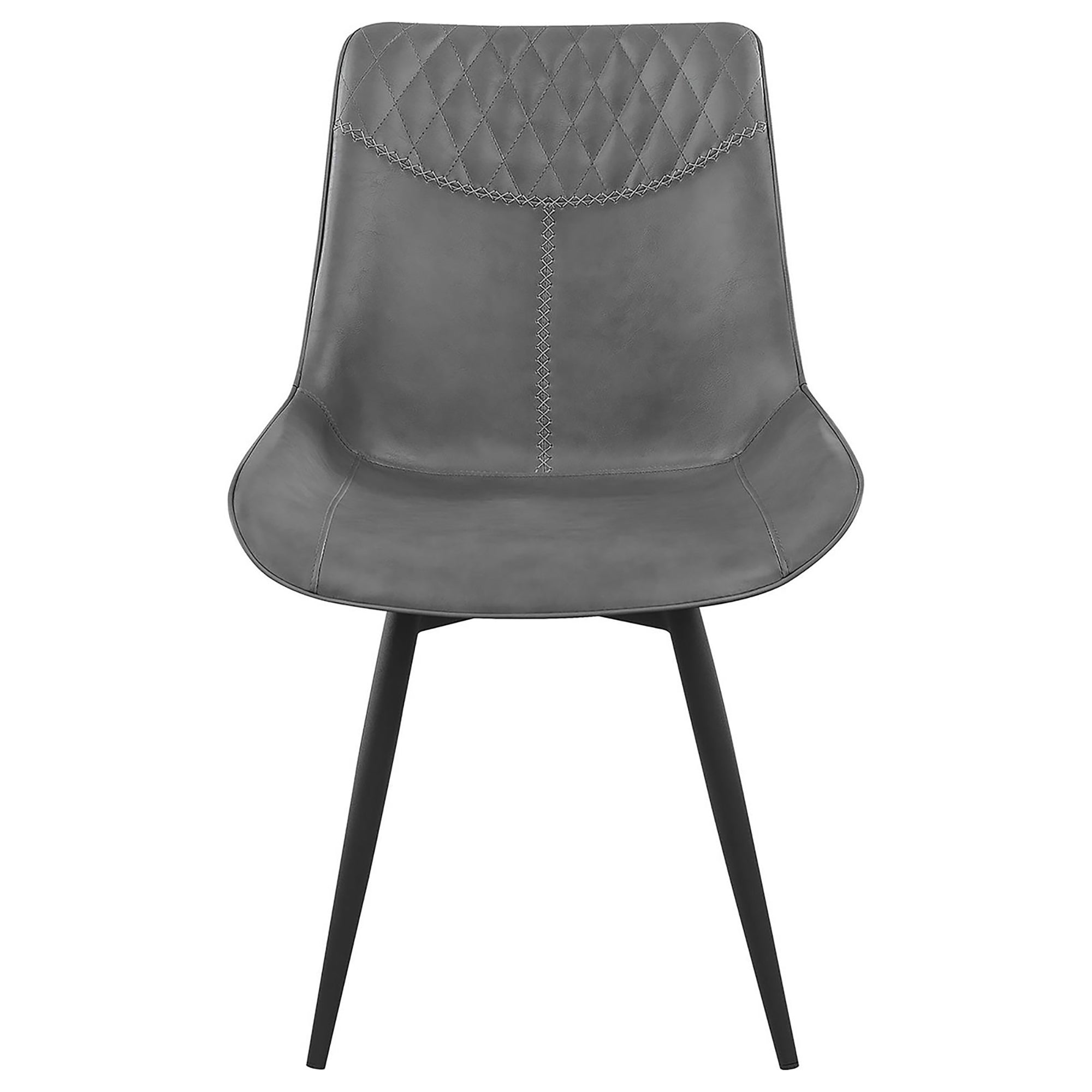 Grey Tufted Swivel Side Chair Set of 2
