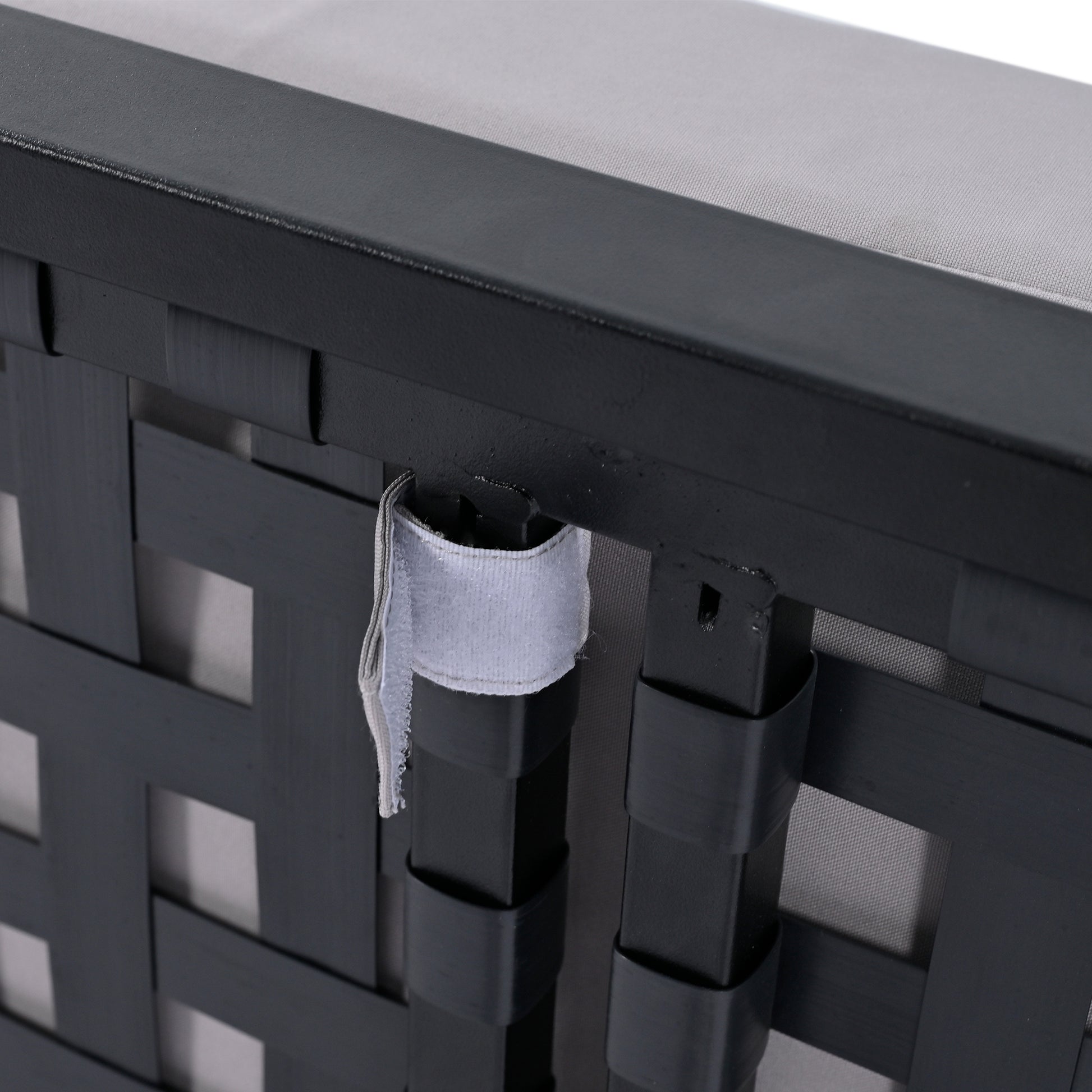 Modern Outdoor Daybed Patio Metal Daybed With Wood Topped Side Spaces For Drinks, 2 In 1 Padded Chaise Lounges For Poolside, Balcony, Deck, Gray Yes Lounge Gray Weather Resistant Frame Fade