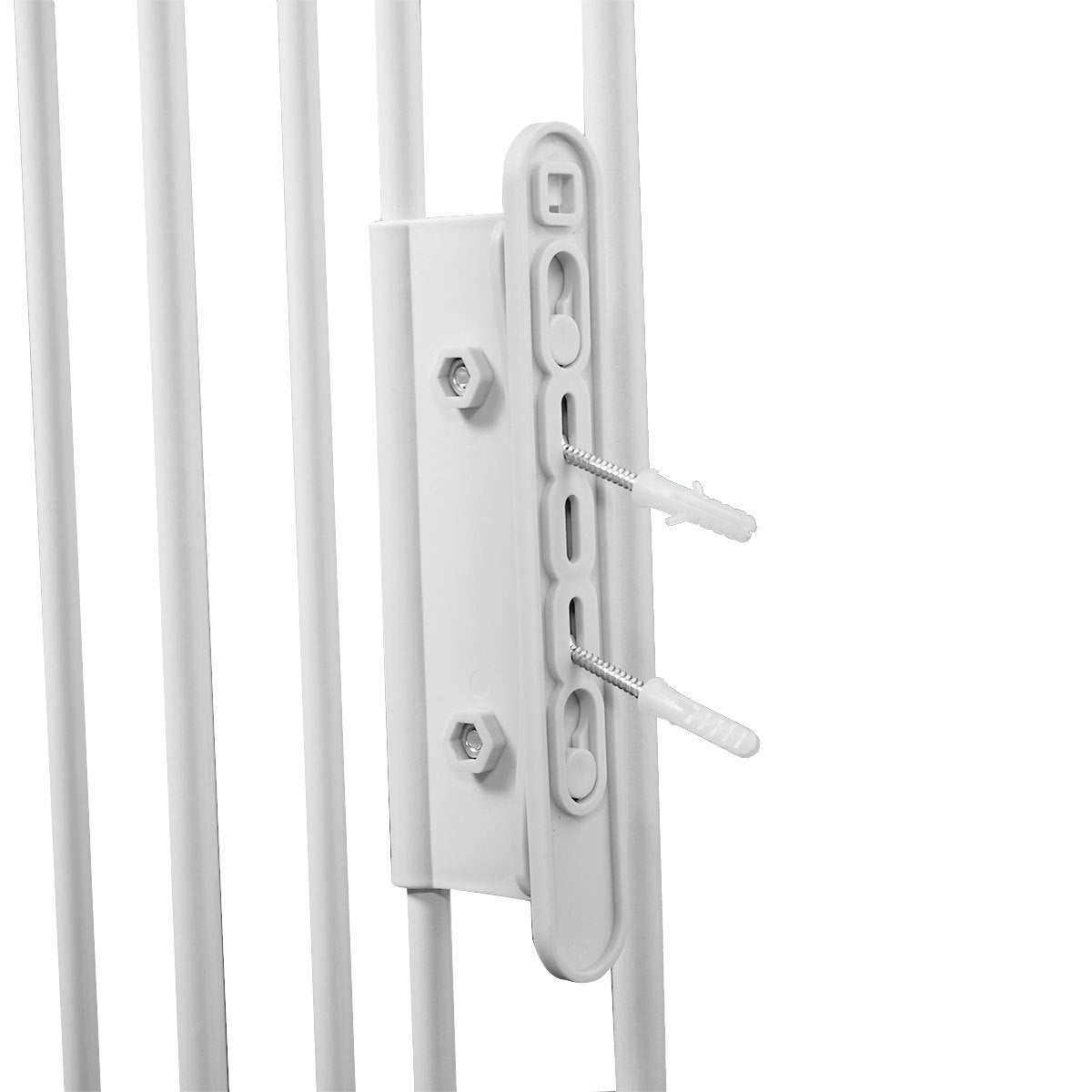 6 Panel Metal Baby Playpen Fireplace Safety Fence W Walk Through Door In 2 Directions, 5 In 1 Extra Wide Barrier Gate For Indoor Baby Pet Christmas Tree, White White Metal