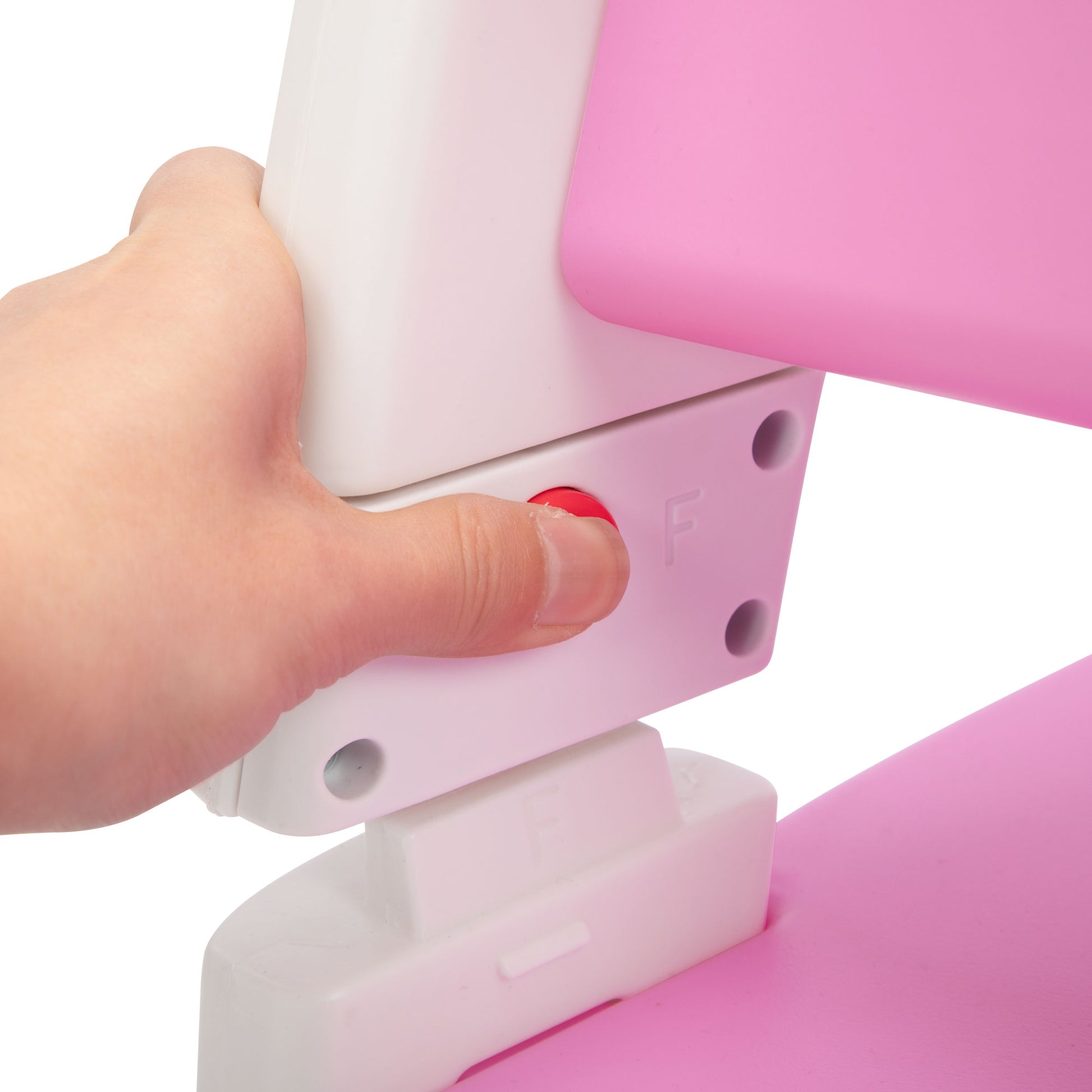 Multipurpose Adjustable Highchair For Baby Toddler Dinning Table With Feeding Tray And 5 Point Safety Buckle, Pink Pink Polypropylene