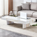 A Modern And Practical Coffee Table With Imitation Marble Patterns, Made Of Mdf Material. The Fusion Of Elegance And Natural Fashion 47.2