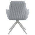 Light Grey And Chrome Arm Side Chair Grey Dining Room Spot Clean Contemporary,Modern Arm Chair Solid Back Foam Upholstered