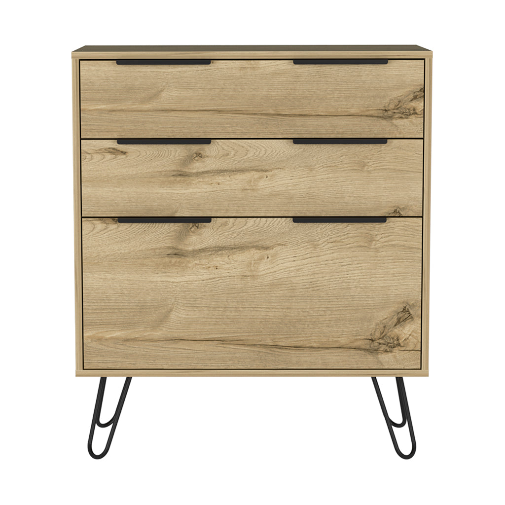 Drawer Dresser Hartly, Bedroom, Light Oak Light Oak Particle Board Engineered Wood