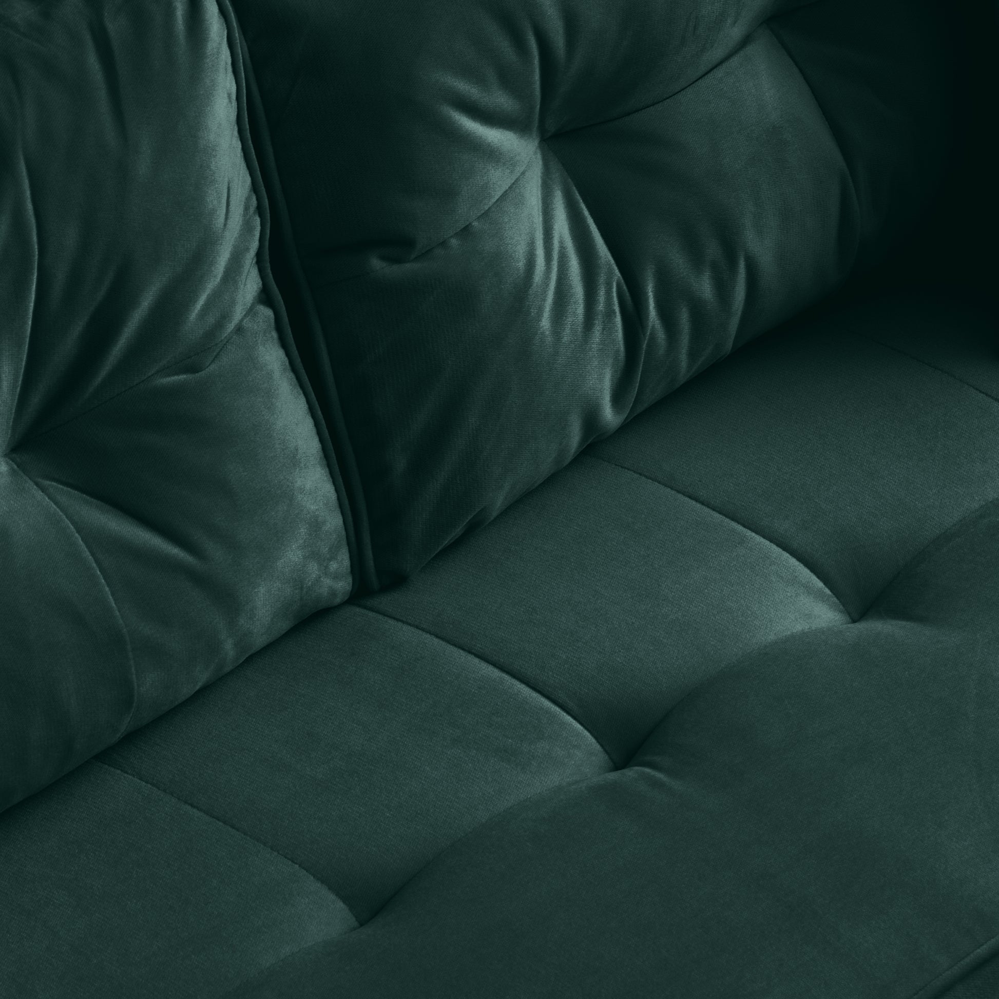 70" Velvet Sofa Couch Luxury Modern Upholstered 3 Seater Sofa With 2 Pillows For Living Room, Apartment And Small Space Green Modern Foam Velvet 3 Seat