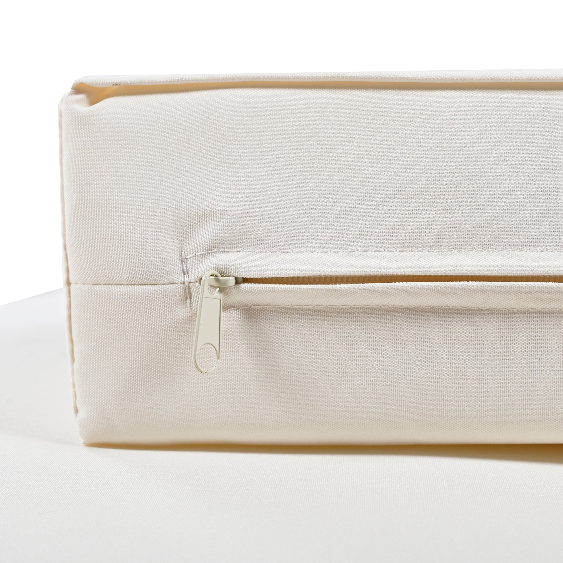 Modern Outdoor Daybed Patio Metal Daybed With Wood Topped Side Spaces For Drinks, 2 In 1 Padded Chaise Lounges For Poolside, Balcony, Deck, Beige Yes Lounge Beige Weather Resistant Frame Fade