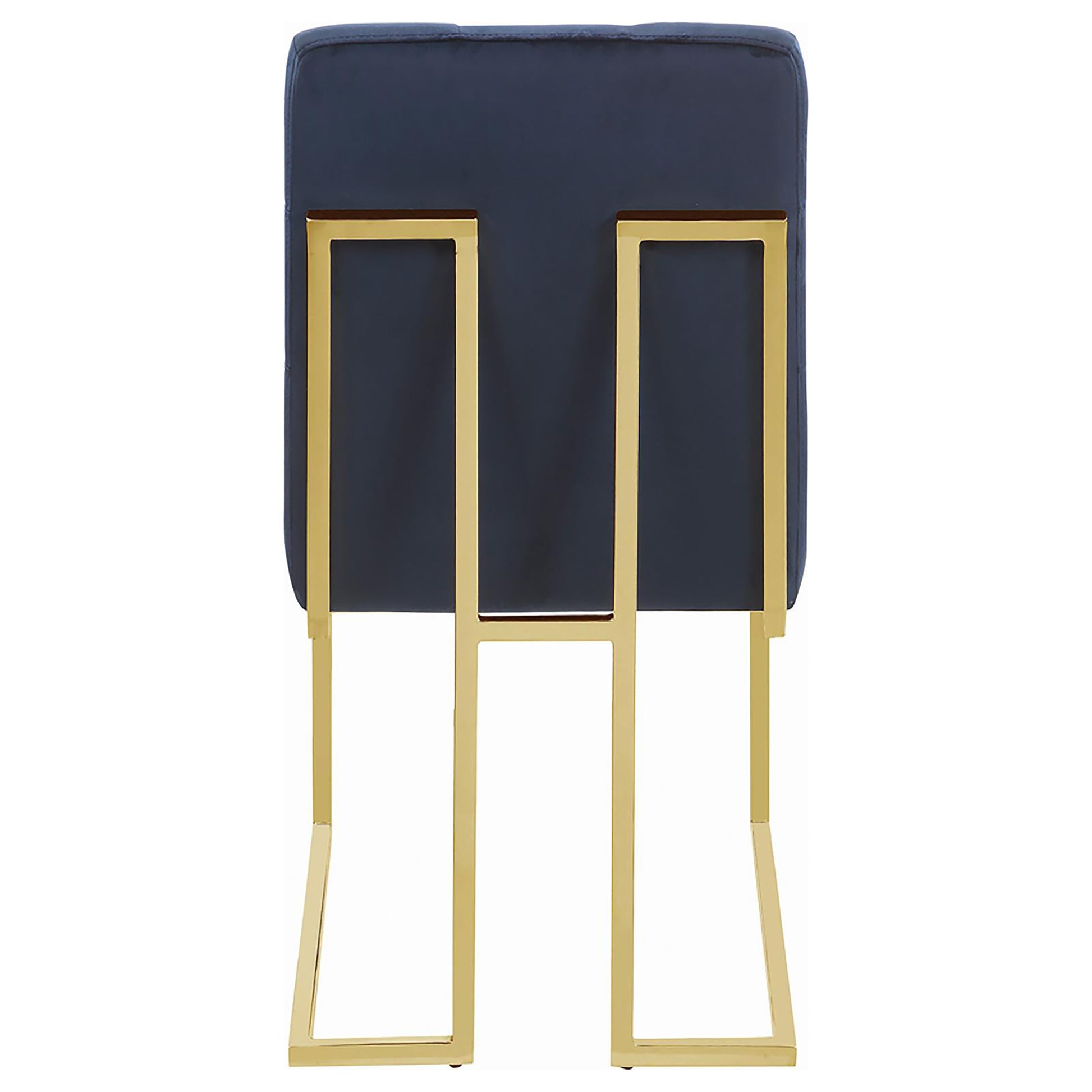 Tufted Back Upholstered Dining Chair Set Of 2 Blue Dining Room Contemporary,Modern Side Chair Tufted Back Foam Upholstered