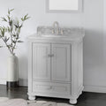 30'' Bathroom Vanity with Carrara Natural Marble Top 1-gray-2-rust