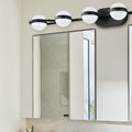 Vanity Lights With 6 Led Bulbs For Bathroom Lighting Black Black Modern Acrylic