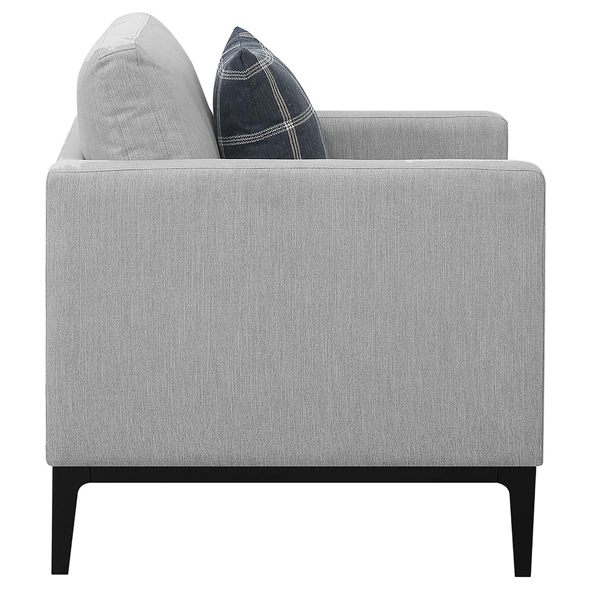 Light Grey Cushion Back Chair