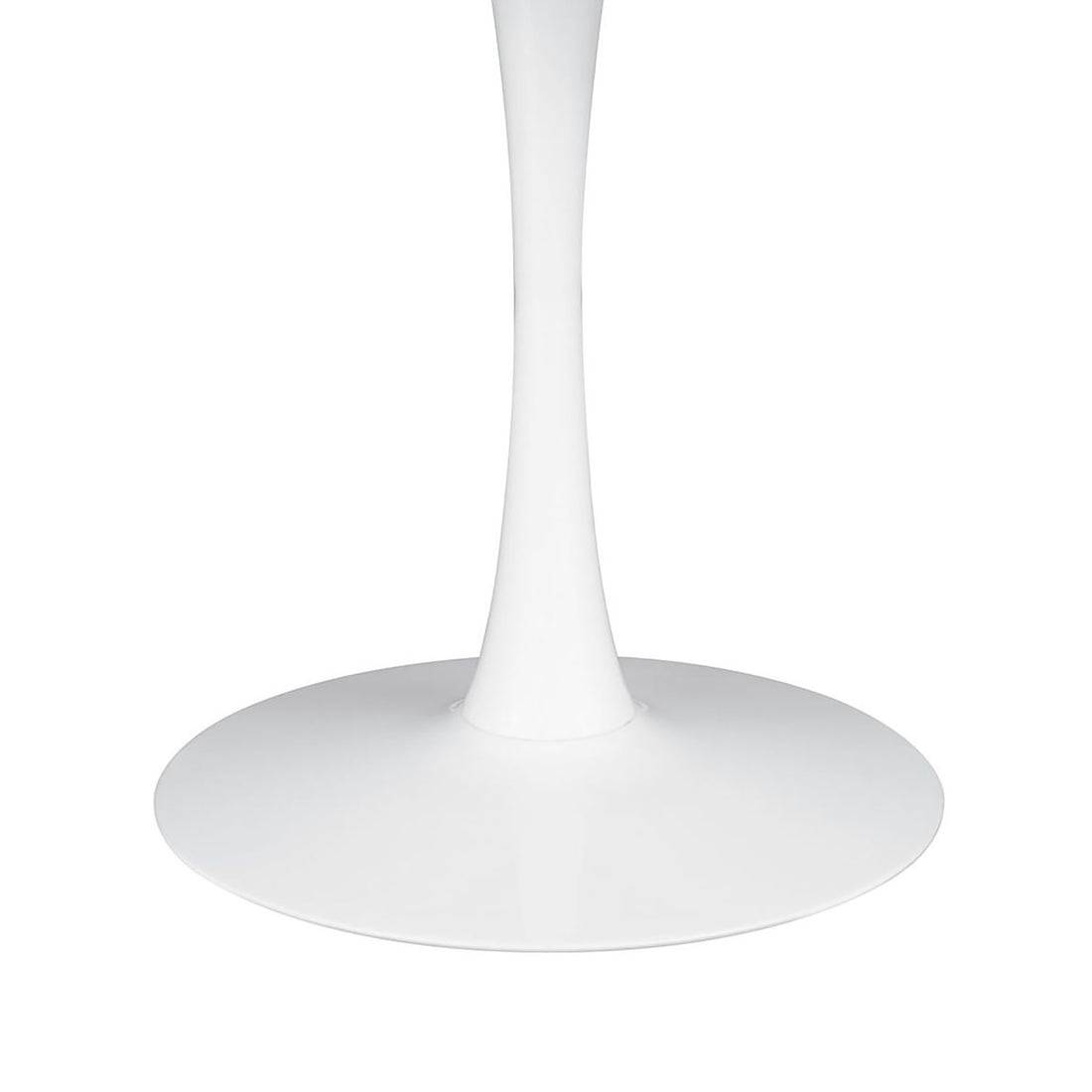 White 40 Inch Dining Table White Dining Room Contemporary,Modern Tabeltop Round Kitchen & Dining Tables Metal Pedestal