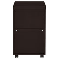 Cappuccino 3 Drawer Mobile File Cabinet Mobile File Cabinets 3 4 Drawers Brown Office Drawers Included Transitional Wood