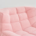 Bean Bag Chair Sofa, Sherpa Beanbag Chair Couch For Adults, Armless Tufted Bean Bag Lounge Soft Comfy Chair For Bedroom, Living Room Or Balcony Pink Pink Foam