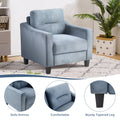 Couch Comfortable Sectional Couches And Sofas For Living Room Bedroom Office Small Space Gray Velvet 1 Seat