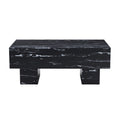 The Black Coffee Table Has Patterns. Modern Rectangular Table, Suitable For Living Rooms And Apartments. 43.3