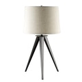 Grey And Black Tripod Floor Lamp Black Table&Floor Lamps Mid Century Modern Living Room Metal