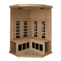 Hemlock Pentagonal Double Opening Glass Sauna Room Natural Bathroom Classic Wood Solid Wood