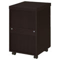 Cappuccino 3 Drawer Mobile File Cabinet Mobile File Cabinets 3 4 Drawers Brown Office Drawers Included Transitional Wood