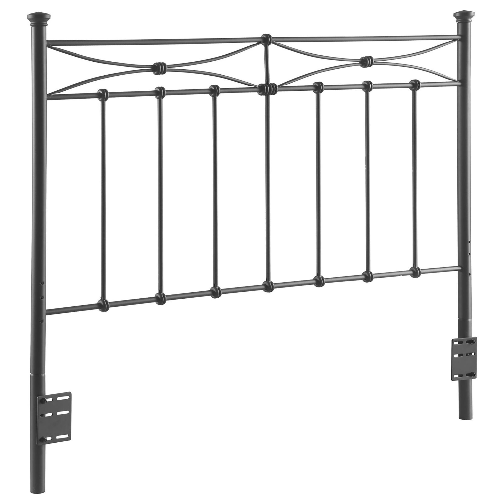 Rustic Bronze Full And Queen Metal Headboard Brown Metal Bedroom Transitional Bed Frame Metal