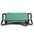 Outdoor 2 In 1 Garden Stool And Kneeler, Garden Bench With Tool Bags, Kneeling Pad, Gift For Parent, Portable, Green Green Metal