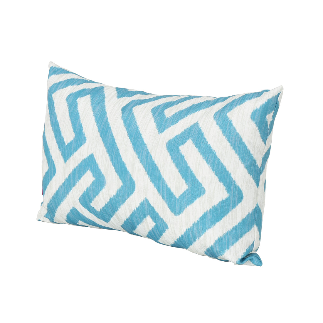 Realm Rectangular Pillow Teal Blue Fabric