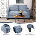 Couch Comfortable Sectional Couches And Sofas For Living Room Bedroom Office Small Space Gray Velvet 2 Seat