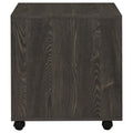 Dark Oak 2 Drawer File Cabinet With Casters Mobile File Cabinets 1 2 Drawers Oak Brown Office Mobile Contemporary,Modern Wood