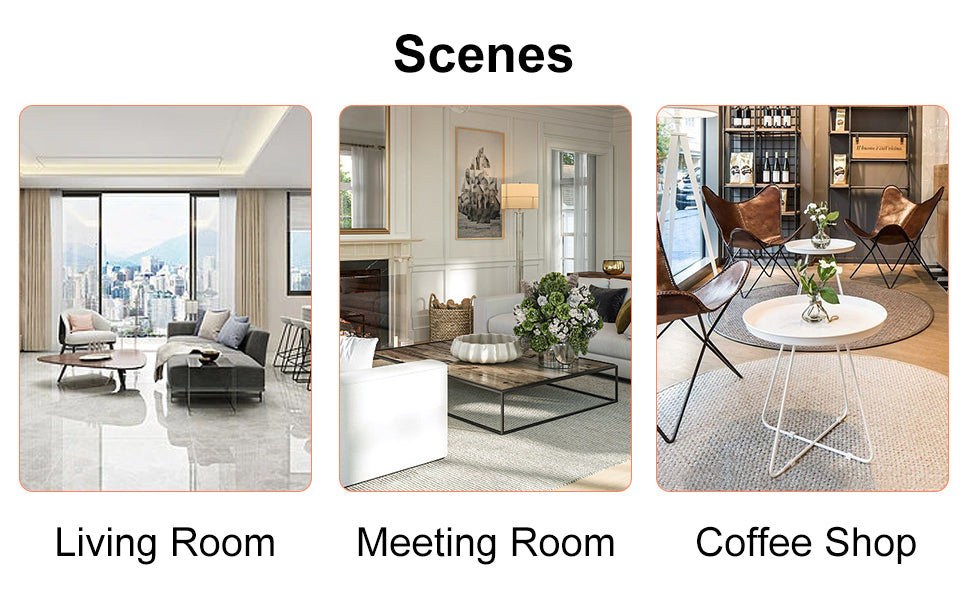 The Black Coffee Table Has Patterns. Modern Rectangular Table, Suitable For Living Rooms And Apartments. 43.3"*21.6"*17.2" Black Mdf