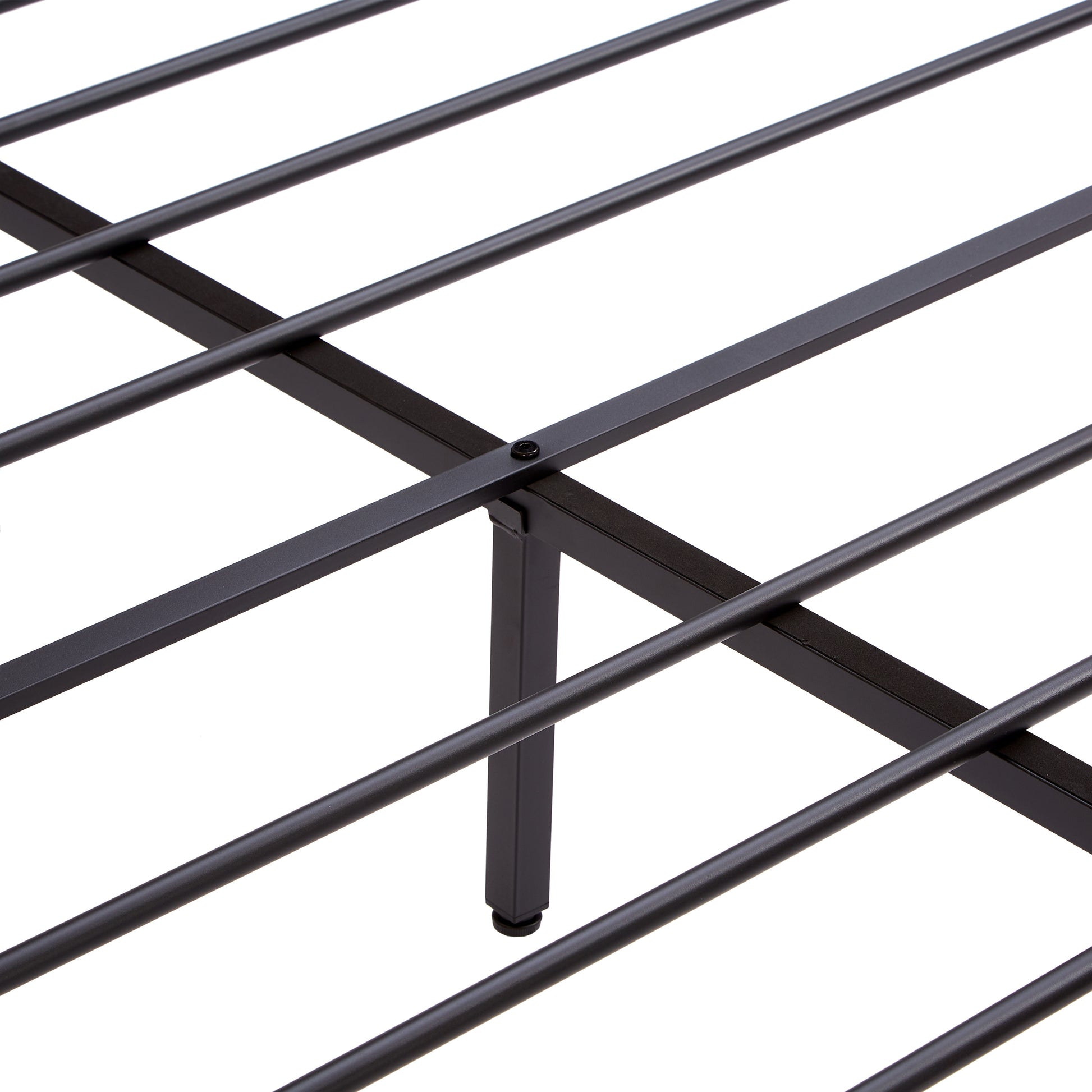 King Size Metal Platform Bed Frame With Wooden Headboard And Footboard With Usb Liner, Led Lights ,No Box Spring Needed, Large Under Bed Storage, Easy Assemble Black Brown Metal