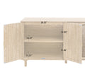 4 Door Cabinet, Suitable For Bedroom, Living Room, Study Natural Mdf