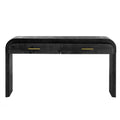 Unique Retro Three Piece Set Containing Sideboard, Console Table And Coffee Table, Suitable For Dining Room, Living Room And Entrance Antique Black Antique Black Mdf