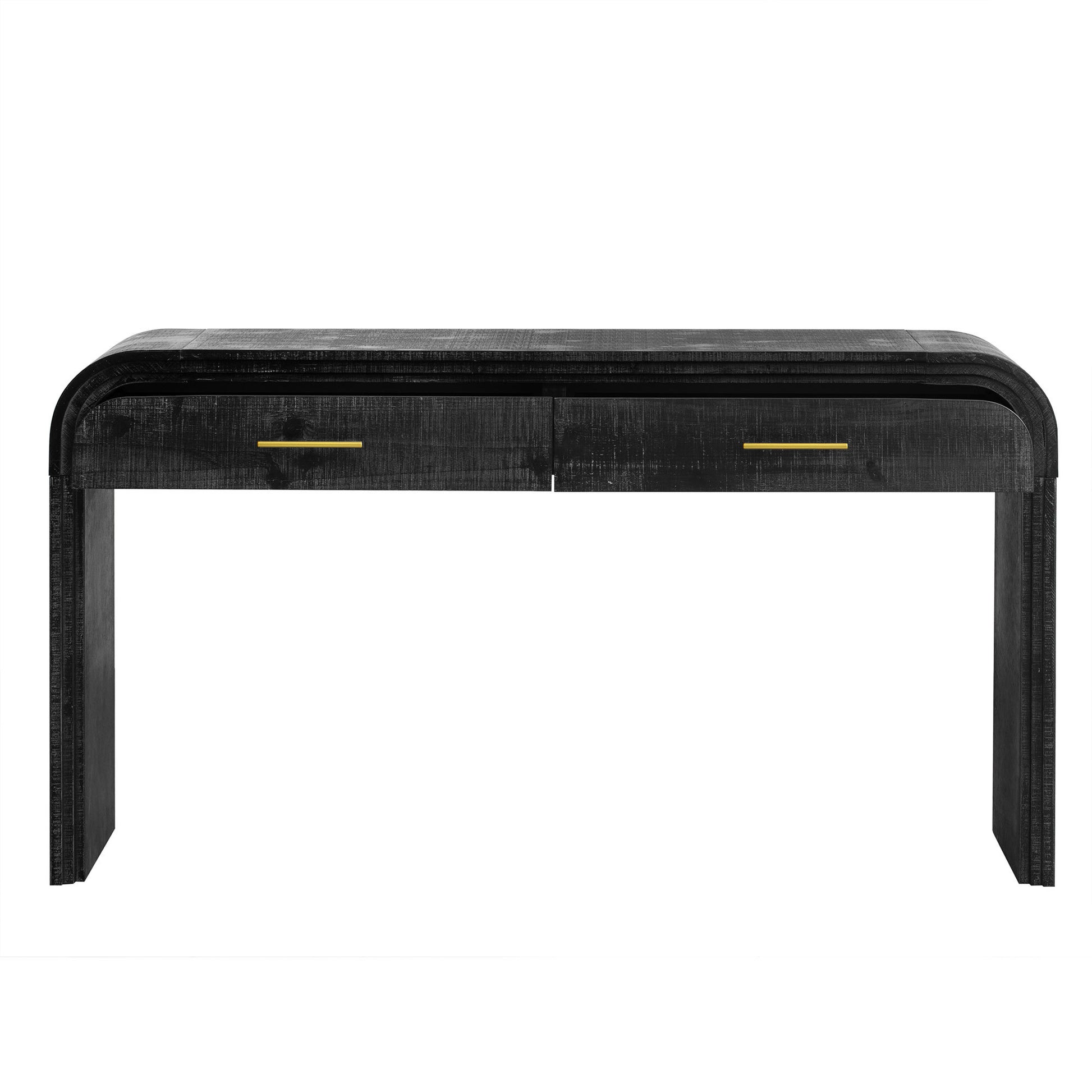 Unique Retro Three Piece Set Containing Sideboard, Console Table And Coffee Table, Suitable For Dining Room, Living Room And Entrance Antique Black Antique Black Mdf