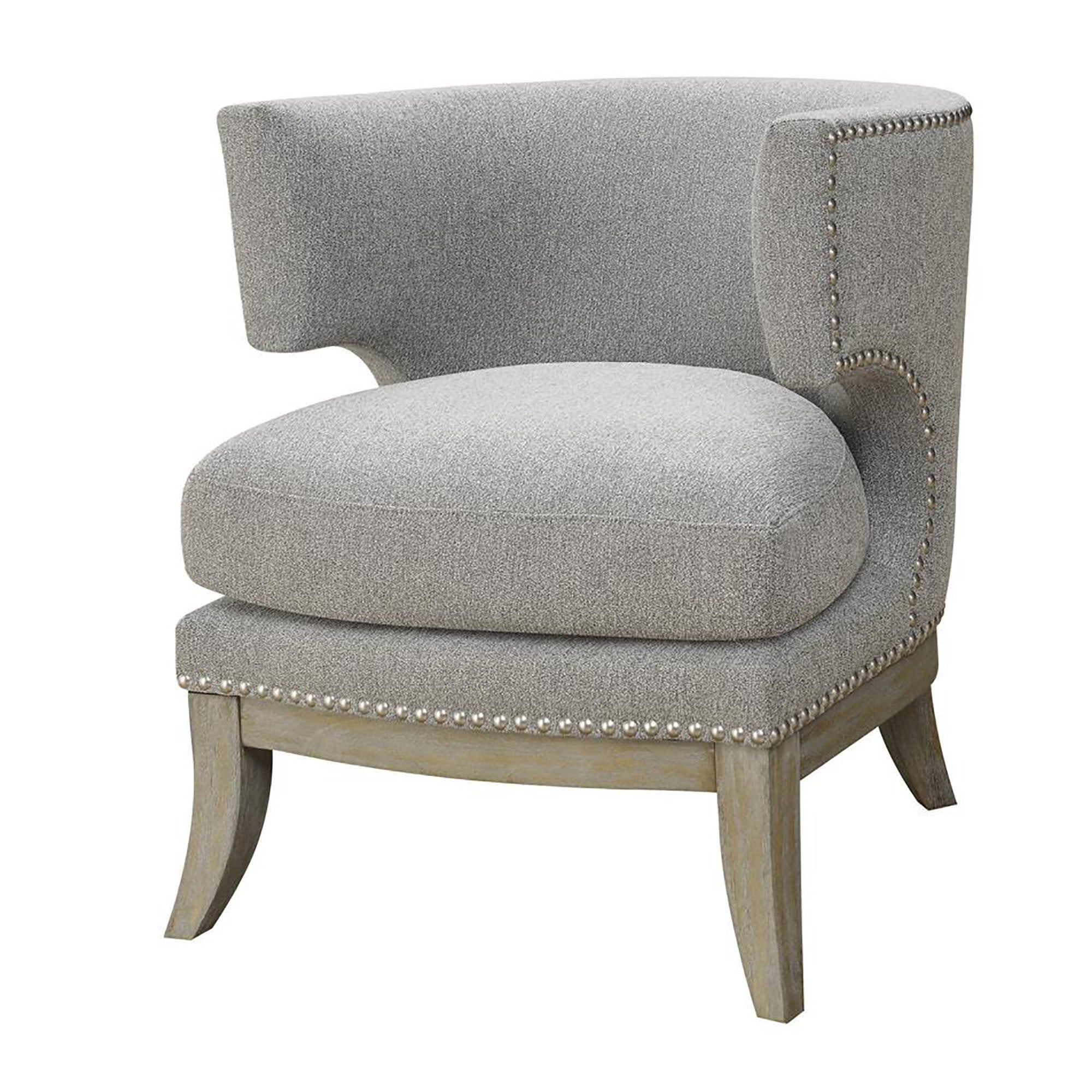 Grey Barrel Back Accent Chair