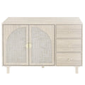 2 Door 3 Drawer Cabinet, Suitable For Bedroom, Living Room, Study Natural Mdf